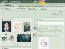 Tablet Screenshot of hildebear.deviantart.com