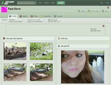 Tablet Screenshot of face-down.deviantart.com
