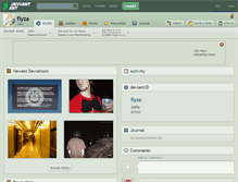 Tablet Screenshot of flyza.deviantart.com