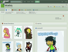 Tablet Screenshot of ninjafoxy.deviantart.com
