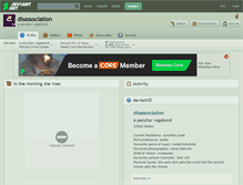 Tablet Screenshot of disassociation.deviantart.com