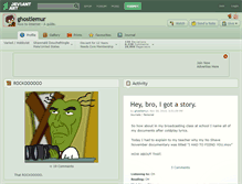 Tablet Screenshot of ghostlemur.deviantart.com