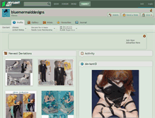 Tablet Screenshot of bluemermaiddesigns.deviantart.com