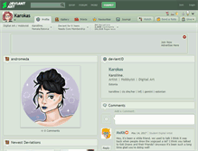 Tablet Screenshot of karokas.deviantart.com