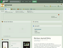 Tablet Screenshot of lachrymose.deviantart.com