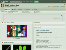 Tablet Screenshot of data-7-panther-dude.deviantart.com