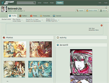 Tablet Screenshot of beloved-lily.deviantart.com