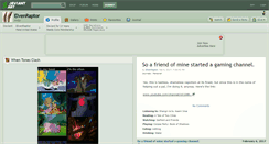 Desktop Screenshot of elvenraptor.deviantart.com