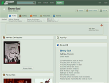 Tablet Screenshot of ebony-soul.deviantart.com