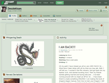 Tablet Screenshot of dessiekisses.deviantart.com