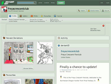 Tablet Screenshot of freyacrescentclub.deviantart.com