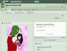Tablet Screenshot of imako-the-demon-wolf.deviantart.com