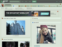 Tablet Screenshot of ambiekins.deviantart.com
