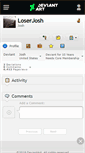 Mobile Screenshot of loserjosh.deviantart.com