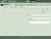 Tablet Screenshot of loserjosh.deviantart.com