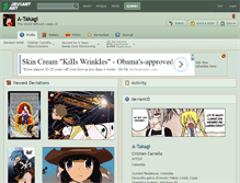 Tablet Screenshot of a-takagi.deviantart.com