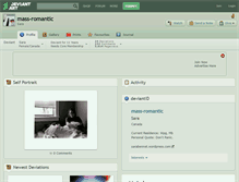 Tablet Screenshot of mass-romantic.deviantart.com