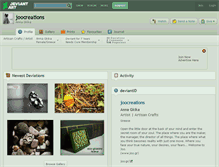 Tablet Screenshot of joocreations.deviantart.com