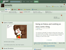 Tablet Screenshot of barbarette.deviantart.com