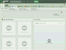 Tablet Screenshot of mbik.deviantart.com