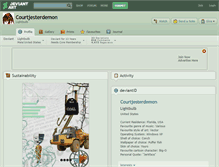 Tablet Screenshot of courtjesterdemon.deviantart.com