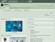 Tablet Screenshot of nazaryn.deviantart.com