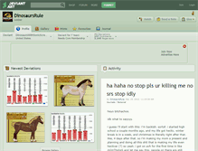 Tablet Screenshot of dinosaursrule.deviantart.com