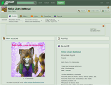 Tablet Screenshot of neko-chan-battosai.deviantart.com