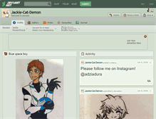 Tablet Screenshot of jackie-cat-demon.deviantart.com