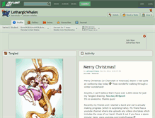 Tablet Screenshot of lethargicwhales.deviantart.com