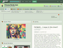 Tablet Screenshot of princess-panda-chan.deviantart.com