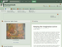 Tablet Screenshot of phoenixartstudio.deviantart.com