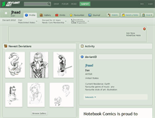 Tablet Screenshot of jhaad.deviantart.com