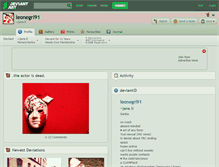 Tablet Screenshot of leonegrl91.deviantart.com