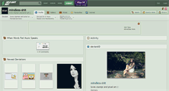 Desktop Screenshot of mindless-shit.deviantart.com
