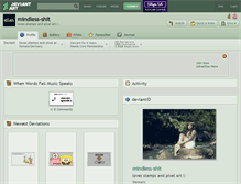 Tablet Screenshot of mindless-shit.deviantart.com