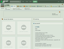 Tablet Screenshot of l4-tide.deviantart.com