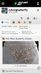 Mobile Screenshot of cyborgbutterfly.deviantart.com