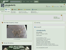 Tablet Screenshot of cyborgbutterfly.deviantart.com