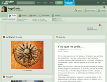 Tablet Screenshot of angelcaido.deviantart.com