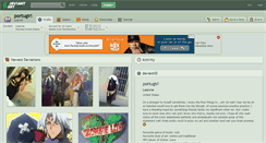 Desktop Screenshot of portugirl.deviantart.com
