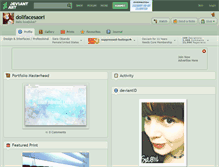 Tablet Screenshot of dollfacesaori.deviantart.com