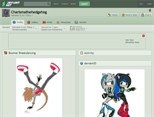 Tablet Screenshot of charismathehedgehog.deviantart.com