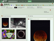Tablet Screenshot of honda-vfr.deviantart.com