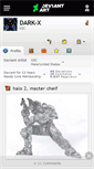 Mobile Screenshot of dark-x.deviantart.com