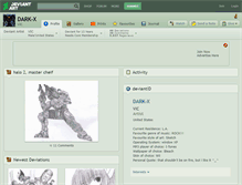 Tablet Screenshot of dark-x.deviantart.com
