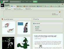 Tablet Screenshot of ihcaret.deviantart.com