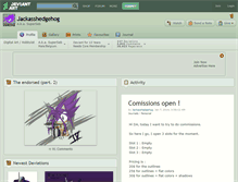 Tablet Screenshot of jackasshedgehog.deviantart.com