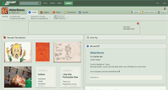 Desktop Screenshot of misterbones.deviantart.com