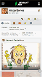 Mobile Screenshot of misterbones.deviantart.com